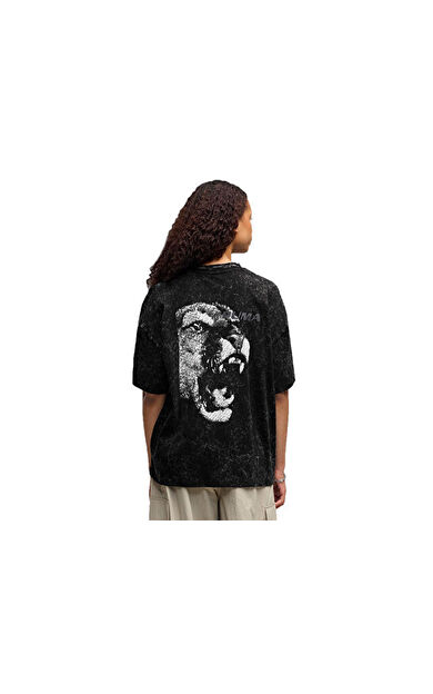 Puma FUTURE.PUMA.ARCHIVE TEE Kadın Günlük Tişört 63664701 Siyah