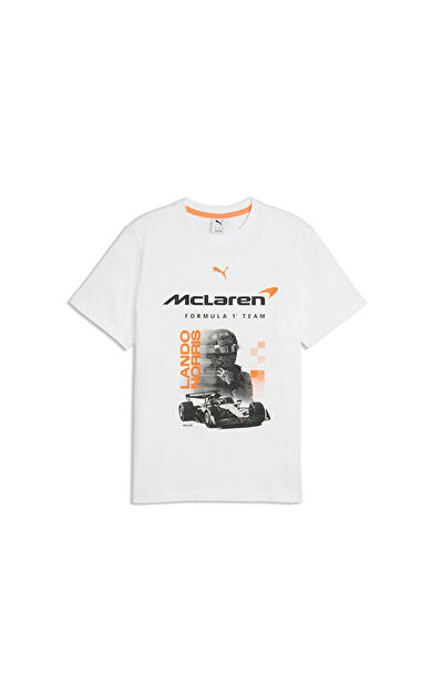 Puma Mclaren Racıng Drıver Tee Norrıs Erkek Günlük Tişört 63745102 Beyaz