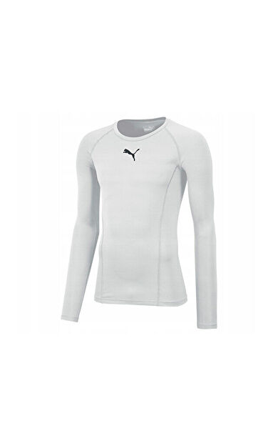 Puma Liga Baselayer Tee Erkek Uzun Kollu Futbol Tişörtü 65592004 Beyaz