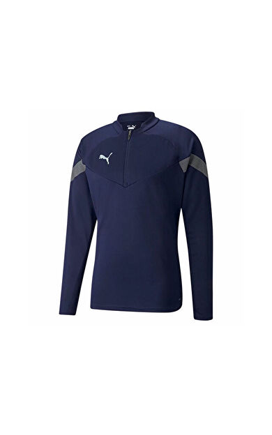Puma Teamfinal Training 1/4 Zip Top Erkek Futbol Antrenman Ceketi 65737506 Lacivert