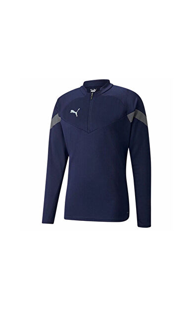 Puma Teamfinal Training 1/4 Zip Top Erkek Futbol Antrenman Ceketi 65737506 Lacivert