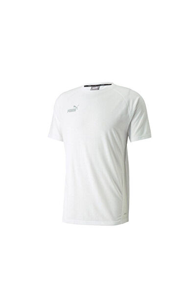 Puma Teamfinal Casuals Tee Erkek Futbol Tişörtü 65738504 Beyaz