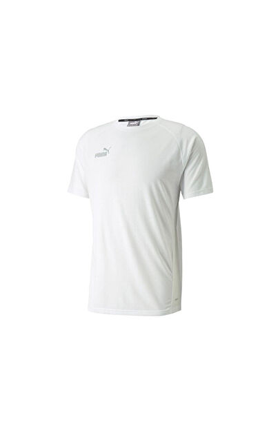 Puma Teamfinal Casuals Tee Erkek Futbol Tişörtü 65738504 Beyaz