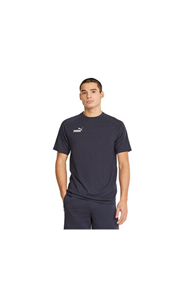 Puma Teamfinal Casuals Tee Erkek Futbol Tişörtü 65738506 Lacivert