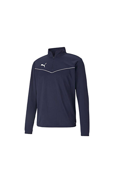 Puma Teamrise 1/4 Zip Top Erkek Futbol Antrenman Uzun Kollu Tişört 65739406 Lacivert