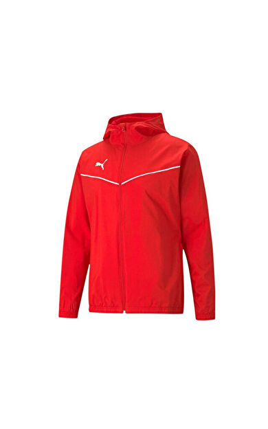 Puma Teamrise All Weather Jacket Erkek Futbol Antrenman Ceketi 65739601 Kırmızı