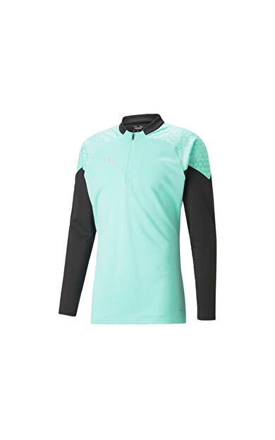 Puma Teamcup Training 1/4 Zip Top Erkek Futbol Uzun Kollu Antrenman Üstü 65798225 Yeşil