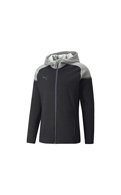 Puma Teamcup Casuals Hooded Jkt Erkek Futbol Ceketi 65798703 Siyah