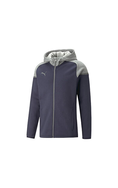 Puma Teamcup Casuals Hooded Jkt Erkek Futbol Ceketi 65798706 Lacivert