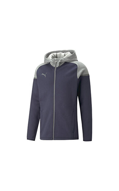 Puma Teamcup Casuals Hooded Jkt Erkek Futbol Ceketi 65798706 Lacivert