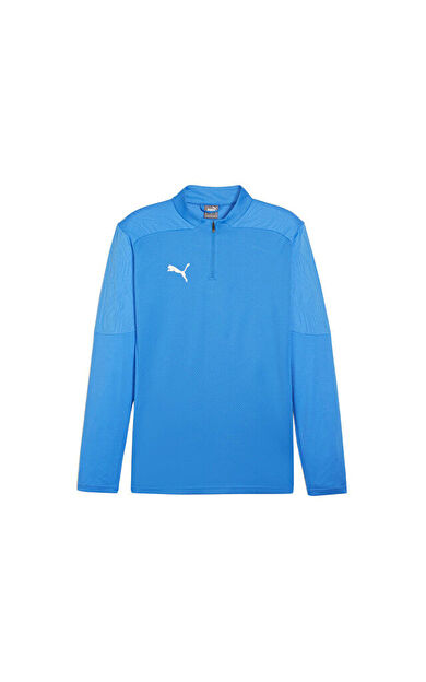 Puma Teamfinal Training 1/4 Zip Top Erkek Futbol Antrenman Uzun Kollu Üst 65855102 Mavi