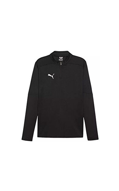 Puma Teamfinal Training 1/4 Zip Top Erkek Futbol Antrenman Uzun Kollu Üst 65855103 Siyah