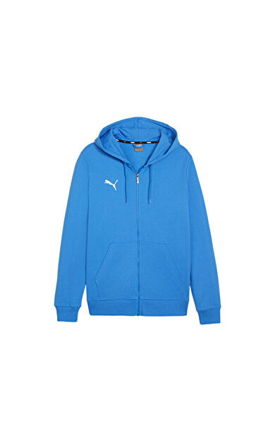 Puma Teamgoal Casuals Hooded Erkek Futbol Ceketi 65859502 Mavi