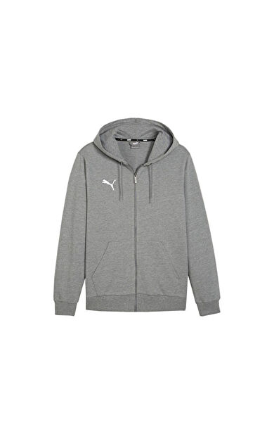 Puma Teamgoal Casuals Hooded Erkek Futbol Ceketi 65859533 Gri