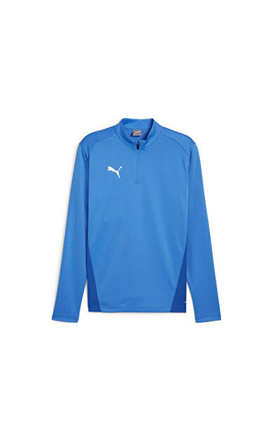 Puma Teamgoal Training 1/4 Zıp Top Erkek Futbol Antrenman Sweatshirts 65862902 Mavi