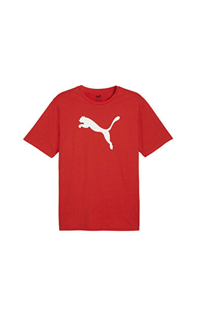 Puma Teamrise Logo Jersey Cotton Erkek Günlük Tişört 65870501 Kırmızı