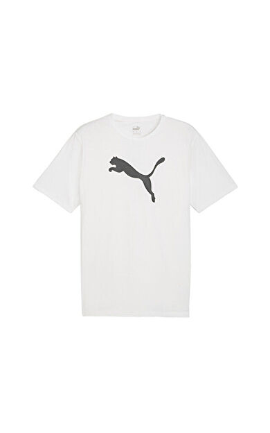 Puma Teamrise Logo Jersey Cotton Erkek Günlük Tişört 65870504 Beyaz