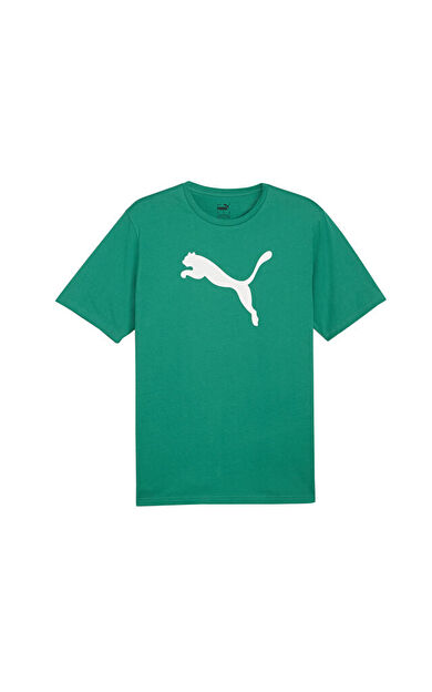 Puma Teamrise Logo Jersey Cotton Erkek Günlük Tişört 65870505 Yeşil