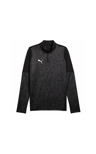 Puma Teamcup Training 1/4 Zip Top Erkek Futbol Uzun Kollu Antrenman Üstü 65916403 Siyah