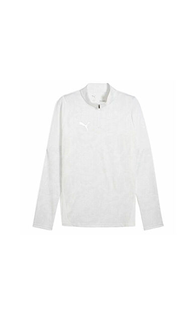 Puma Teamcup Training 1/4 Zip Top Erkek Futbol Uzun Kollu Antrenman Üstü 65916404 Beyaz