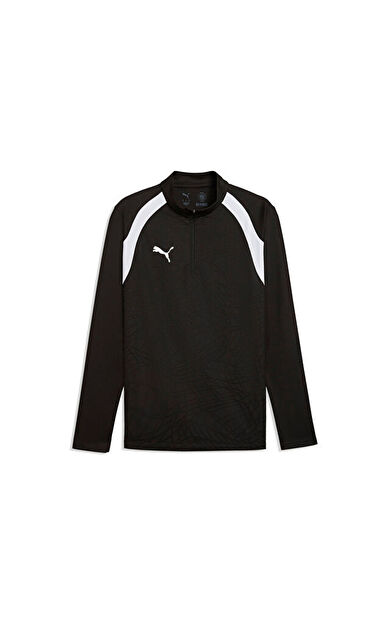 Puma Teamfinal26 Training 1/4 Zip Erkek Futbol Antrenman Uzun Kollu Tişört 65967903 Siyah