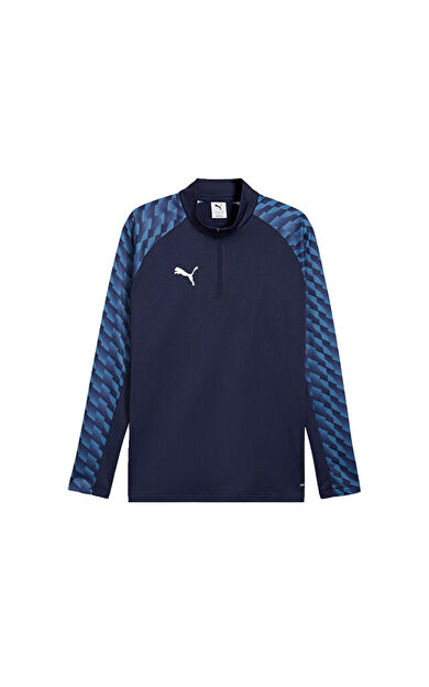 Puma Teamliga26 Training 1/4 Zip Erkek Futbol Antrenman Uzun Kollu Tişört 65972406 Lacivert