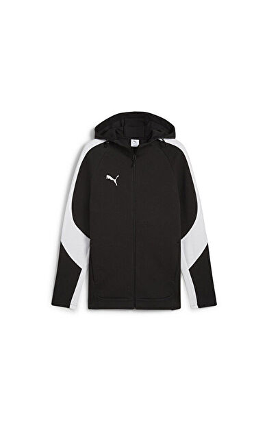 Puma Team Evostripe Hooded Erkek Futbol Kamp Ceketi 65994703 Siyah