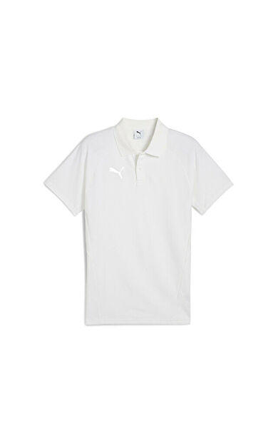 Puma Team Evostripe Polo Erkek Futbol Polo Yaka Tişört 65995204 Beyaz
