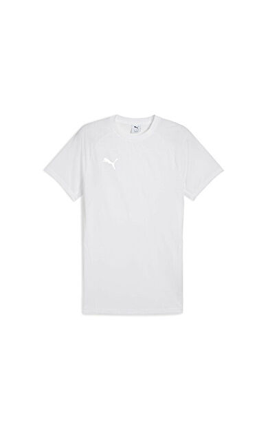 Puma Team Evostripe Tee Erkek Futbol Antrenman Tişörtü 65995304 Beyaz