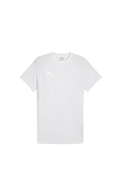 Puma Team Evostripe Tee Erkek Futbol Antrenman Tişörtü 65995304 Beyaz