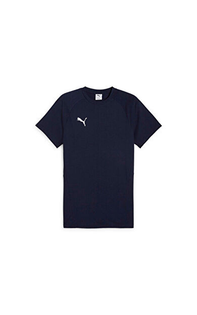 Puma TeamEvostripe Tee Erkek Günlük Tişört 65995306 Lacivert