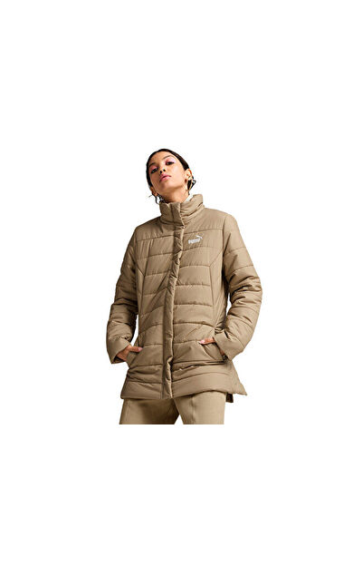 Puma Ess+ Padded Jacket Kadın Günlük Mont 67536467 Kahverengi