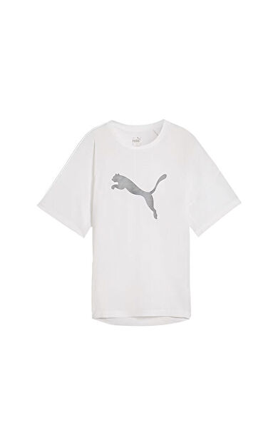Puma Evostripe Graphic Tee Kadın Günlük Tişört 67787602 Beyaz