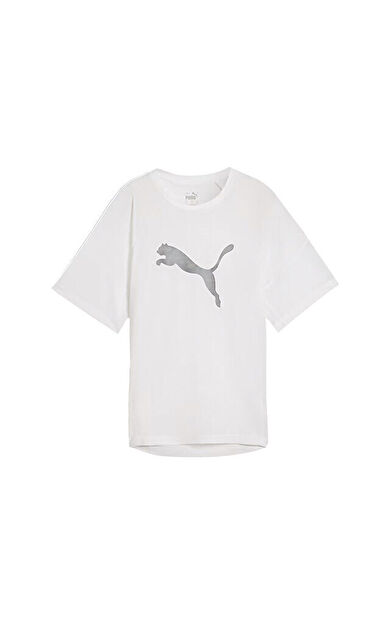 Puma Evostripe Graphic Tee Kadın Günlük Tişört 67787602 Beyaz