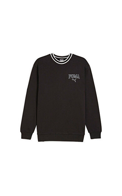 Puma Puma Squad Crew Erkek Günlük Sweatshirt 67897001 Siyah