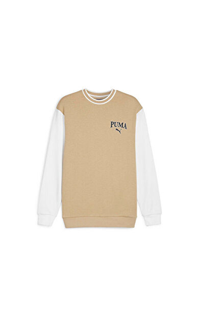 Puma Puma Squad Crew Erkek Günlük Sweatshirt 67897083 Krem