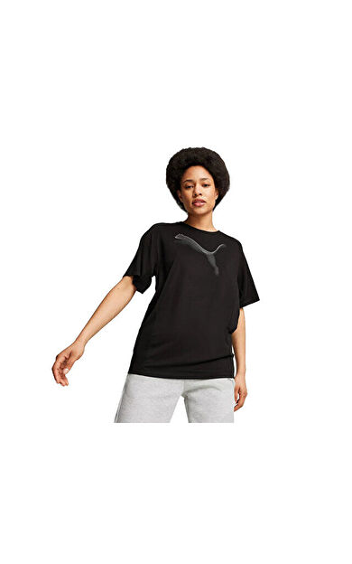 Puma Evostripe Tee Kadın Günlük Tişört 68166801 Siyah
