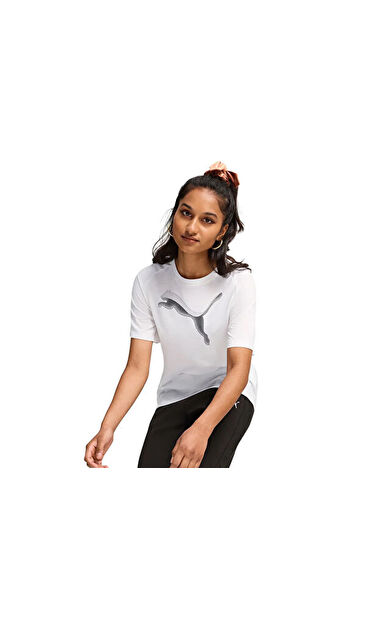 Puma Evostripe Tee Kadın Günlük Tişört 68166802 Beyaz