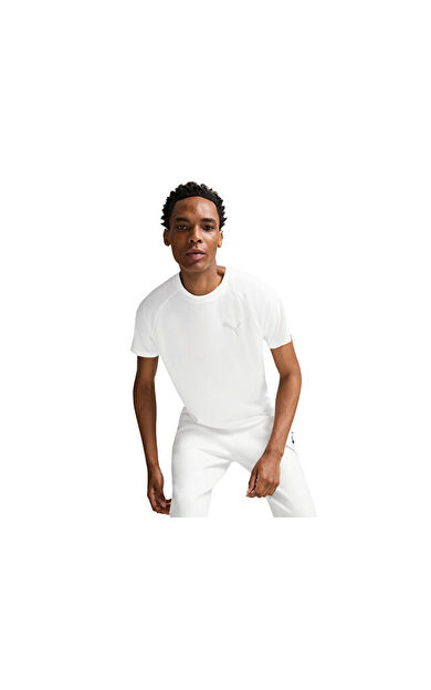 Puma Evostripe Tee Erkek Günlük Tişört 68169702 Beyaz