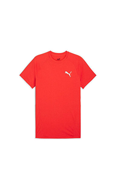 Puma Evostripe Tee Erkek Günlük Tişört 68169718 Kırmızı