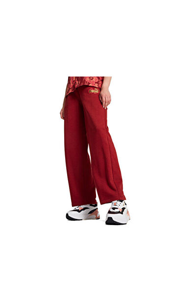 Puma Ess+ Class Act Pants Kadın Günlük Eşofman Altı 68249813 Kırmızı