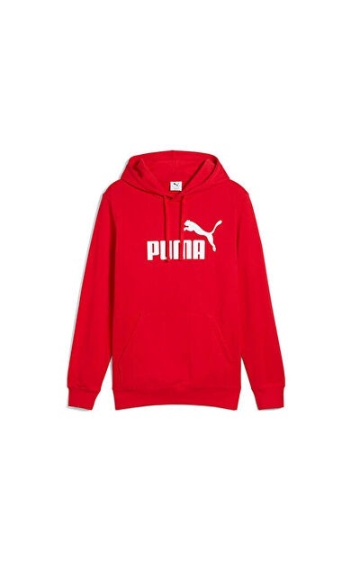 Puma Ess No. 1 Logo Hoodie Erkek Günlük Sweatshirts 68257211 Kırmızı