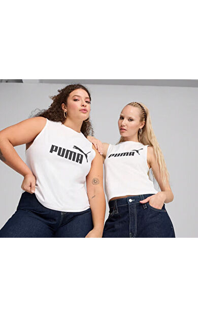 Puma Ess No. 1 Logo Slim Tank Kadın Günlük Atlet 68496802 Beyaz