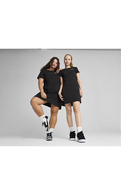 Puma Ess No. 1 Logo Slim Dress Kadın Günlük Elbise 68497401 Siyah