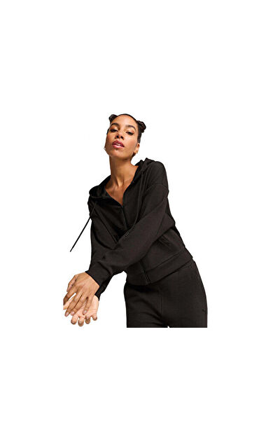 Puma Her Crop Full-Zip Hoodie Kadın Günlük Ceket 68505601 Renkli