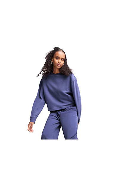 Puma Her Relaxed Crew Kadın Günlük Sweatshirts 68505846 Mor