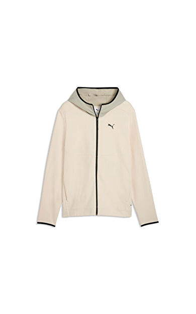 Puma Pumatech Full-Zip Hoodie Erkek Günlük Ceket 69218587 Krem