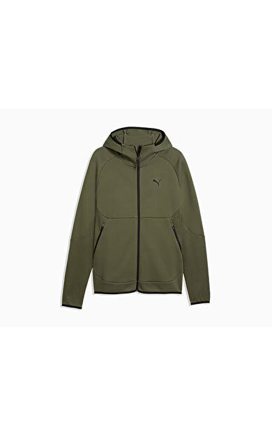 Puma PUMATECH FULL-ZIP HOODIE Erkek Günlük Ceket 69395186 Yeşil