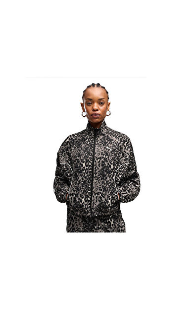 Puma PUMA SPORT ANIMAL FZ JACKET Kadın Günlük Ceket 69400481 Gri