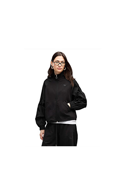 Puma HER FULL-ZIP RELAXED JACKET Kadın Günlük Ceket 69402301 Siyah
